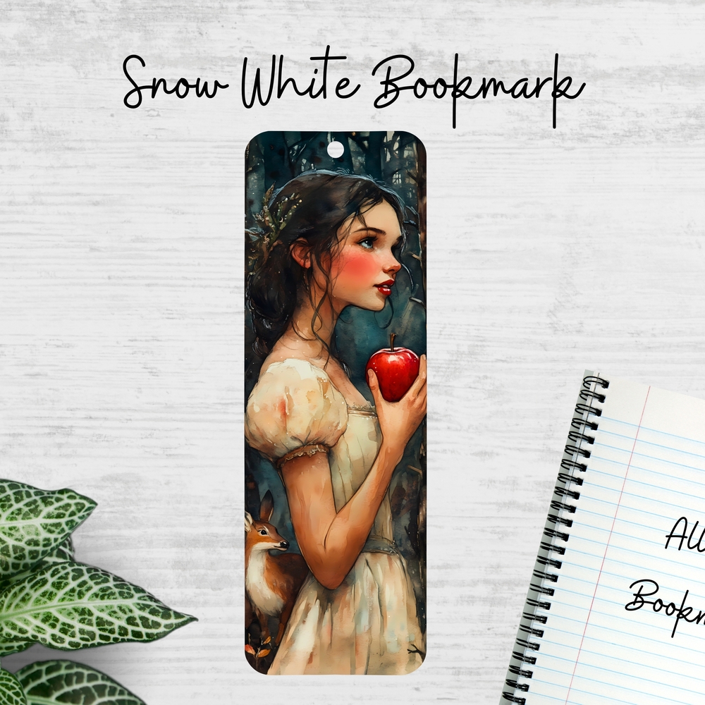 Snow White Fairytale Metal Bookmark – Princess Gift for Book Lovers
